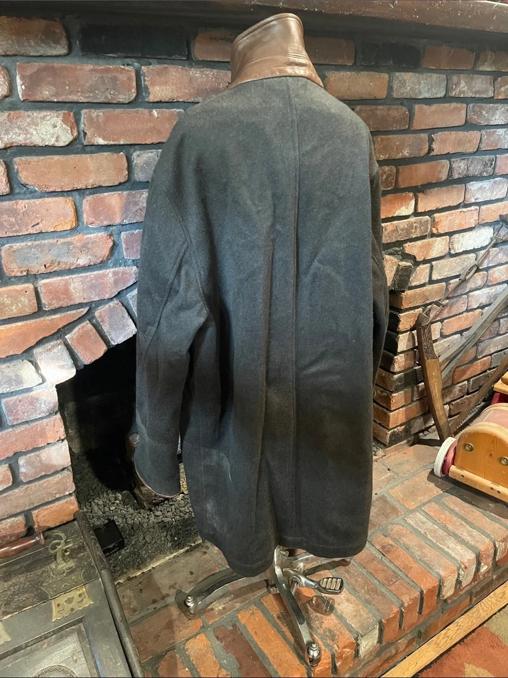 Polo by Ralph Lauren Men's Hunter Green Wool Pea Coat size Medium